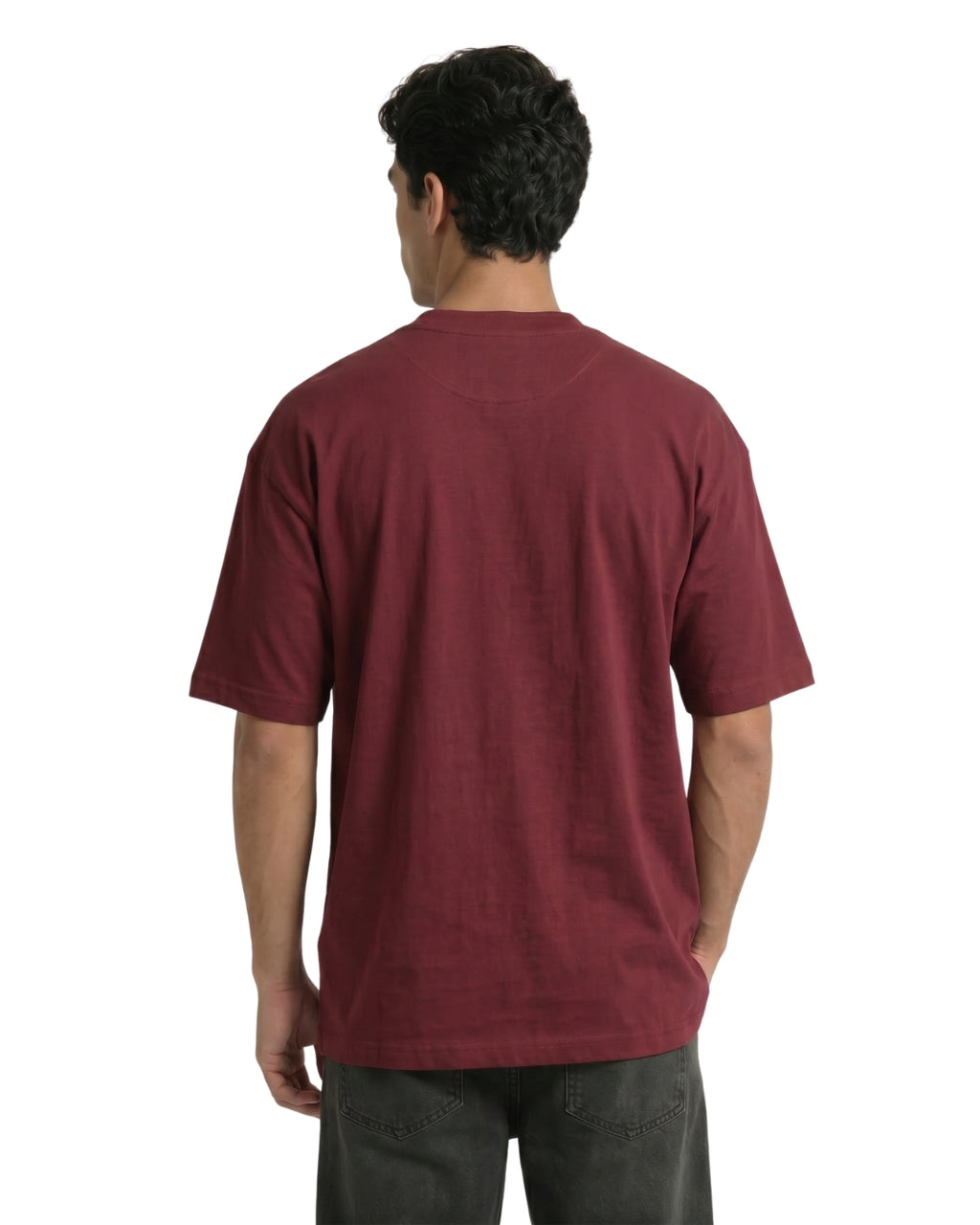 Maroon Oversized T-Shirt