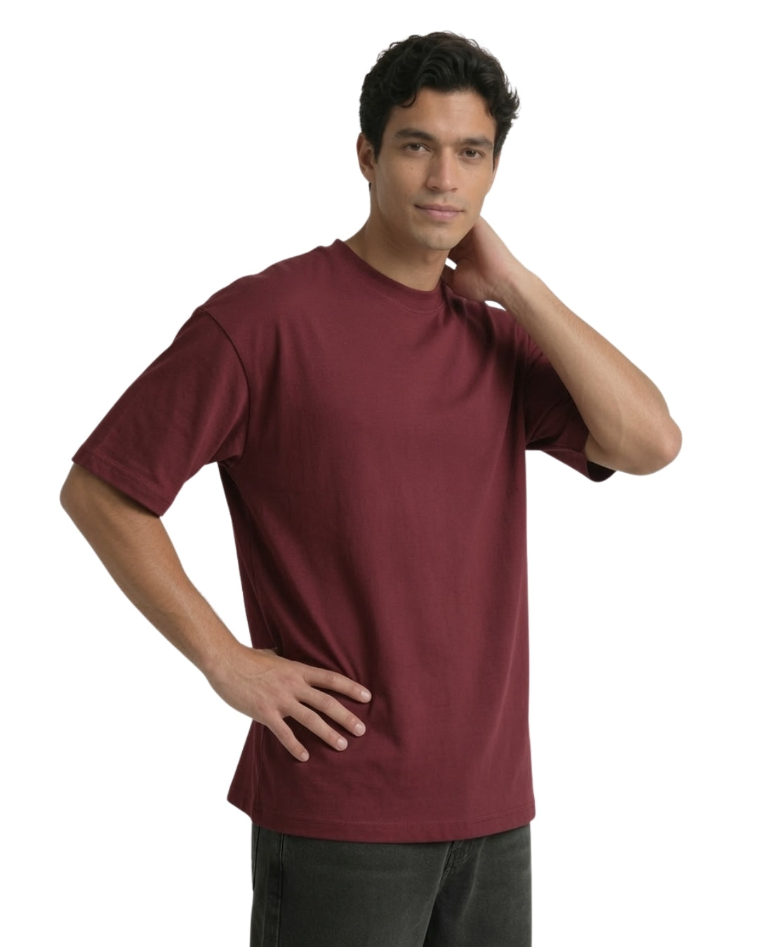 Maroon Oversized T-Shirt
