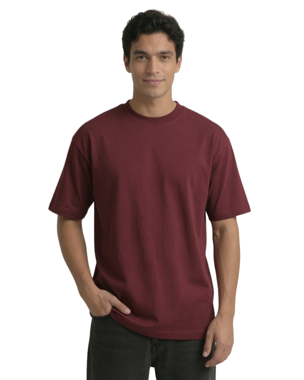 Maroon Oversized T-Shirt