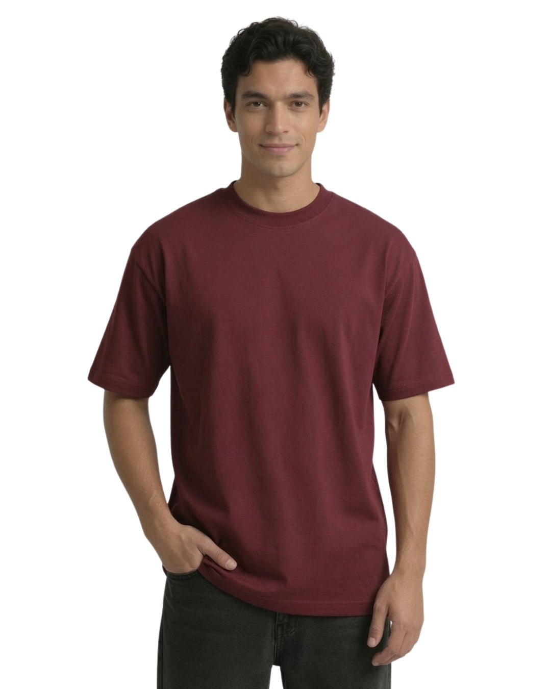 Maroon Oversized T-Shirt