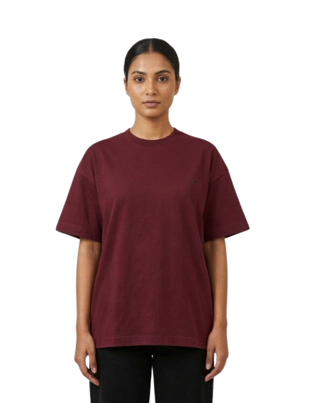 Maroon Oversized T-Shirt
