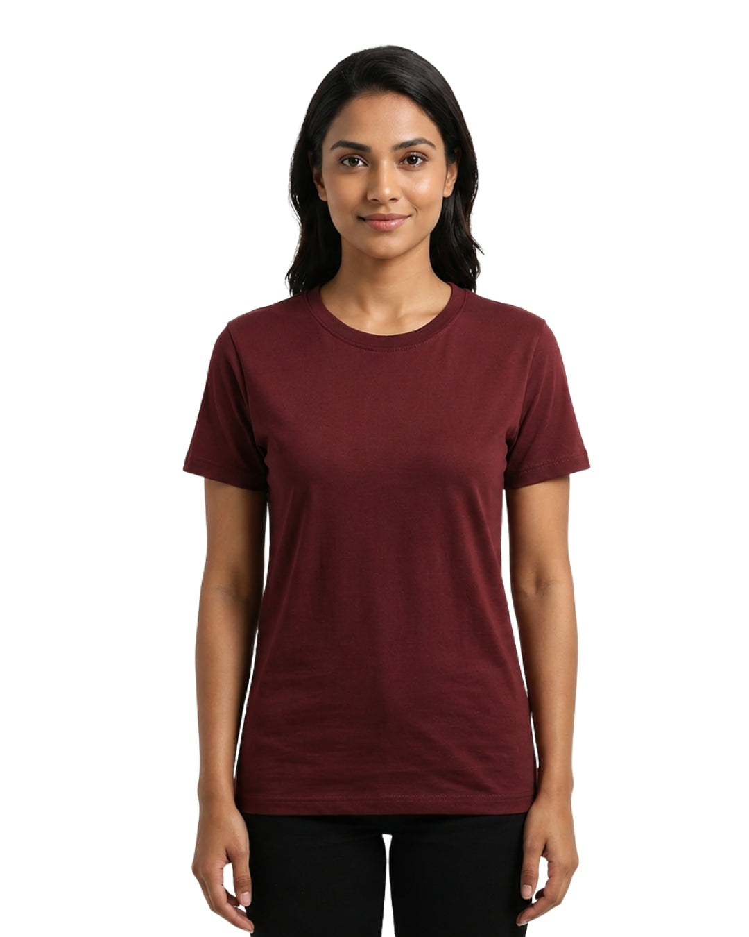 Maroon Regular Fit T-shirt