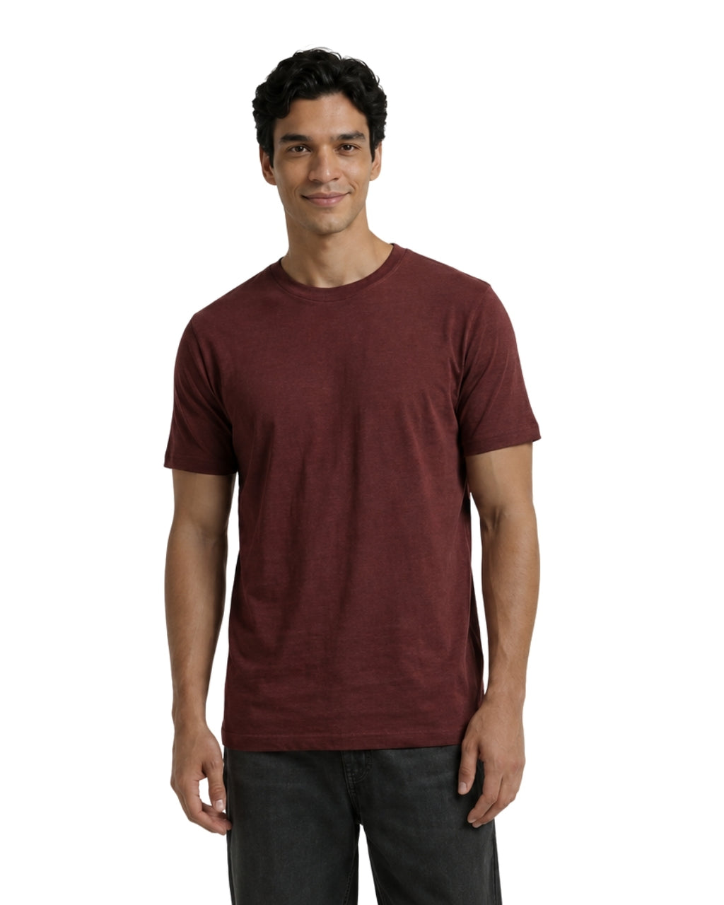 Maroon Regular Fit T-shirt